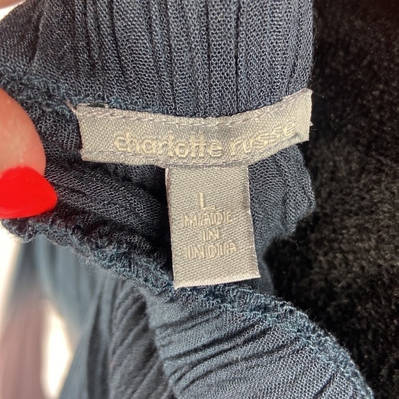 Charlotte Russe Off the Shoulder Ombré Blouse with Faux Wrap Front - Picture 6 of 8